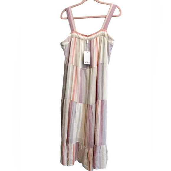 Rails Revolve New Linen Stripe Dress - Picture 5 of 7